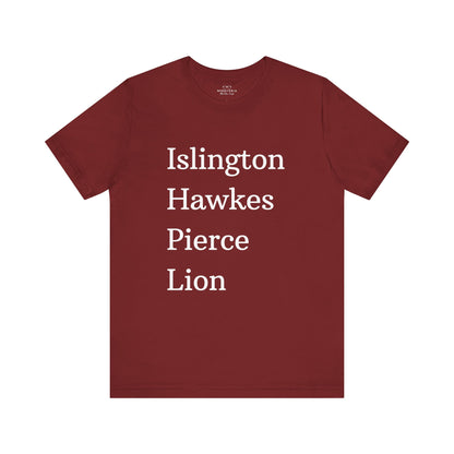 Islington Hawkes Pierce Lion (no &) Bella Canvas - Emma M Lion Shirt