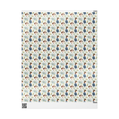 Emma M Lion Gift Wrap - Book Lovers