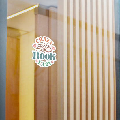 Crazy Book Lady Sticker