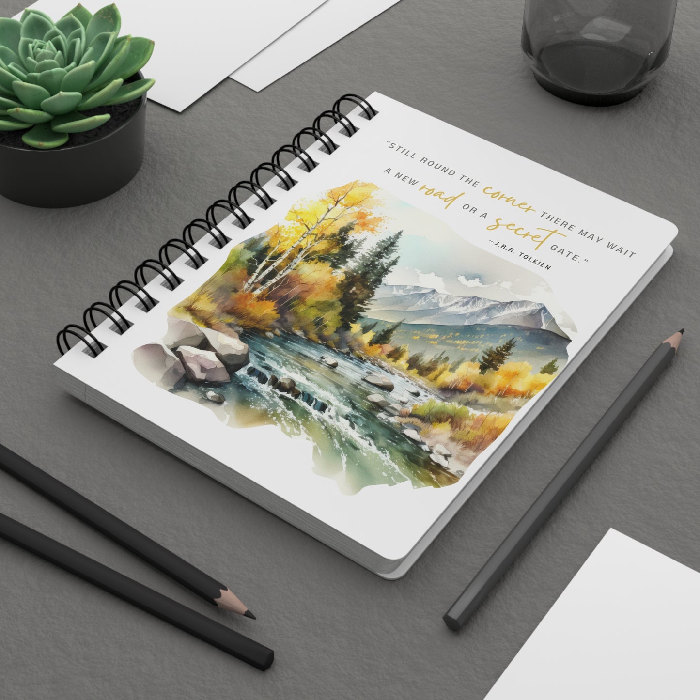 Still Round The Corner Tolkien Quote - Lord of the Rings Spiral Notebook