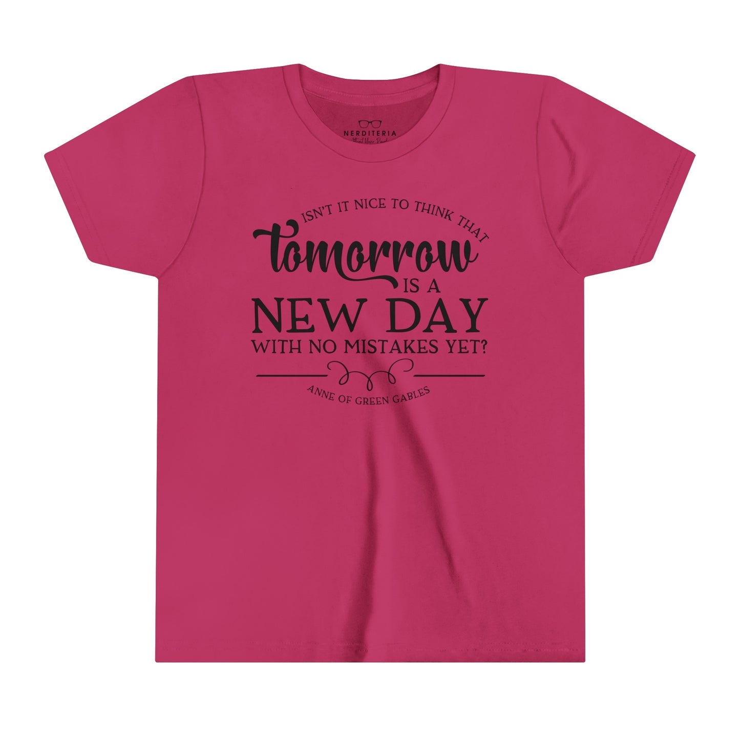 Tomorrow is a New Day Youth T-Shirt - Anne of Green Gables