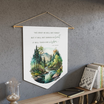 His Grief Will Teach Him Wisdom Wall Pennant - Lord of the Rings Art