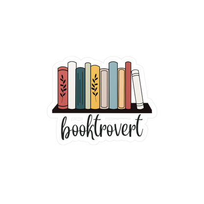 Booktrovert Vinyl Decal - Book Lovers Sticker