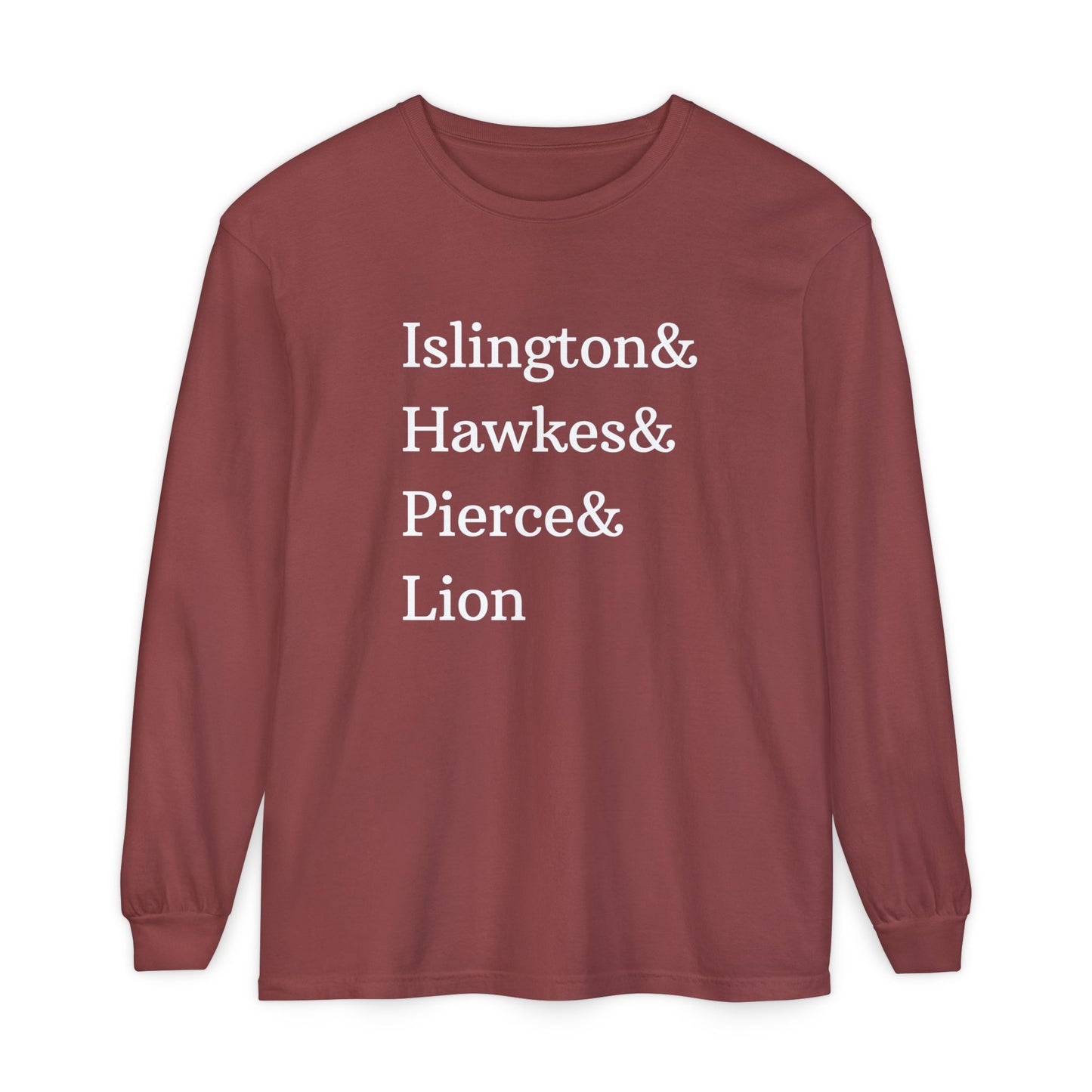 Emma M Lion Character Names - Long Sleeve T-Shirt