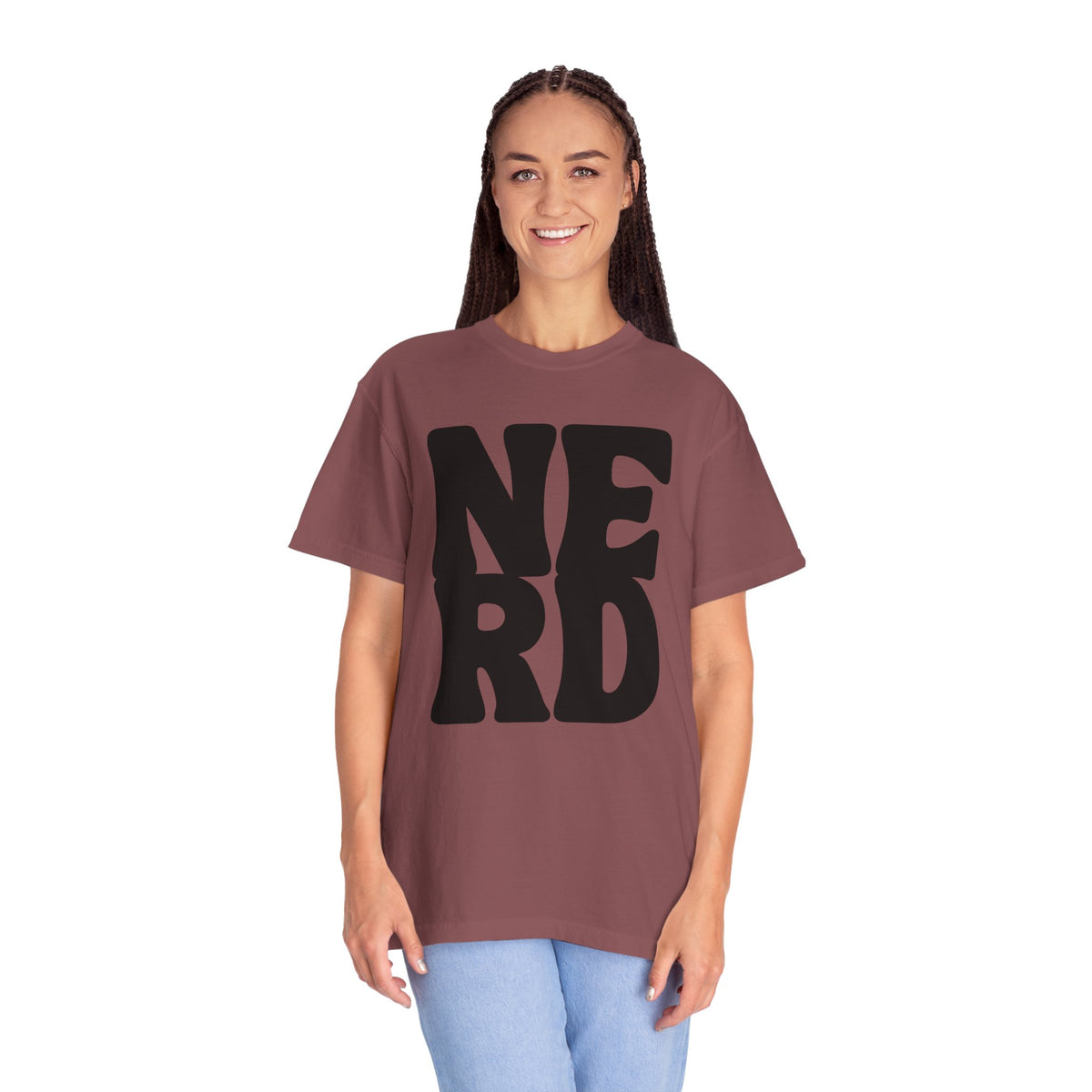 Block Letters Oversized Unisex - Nerd T-shirt
