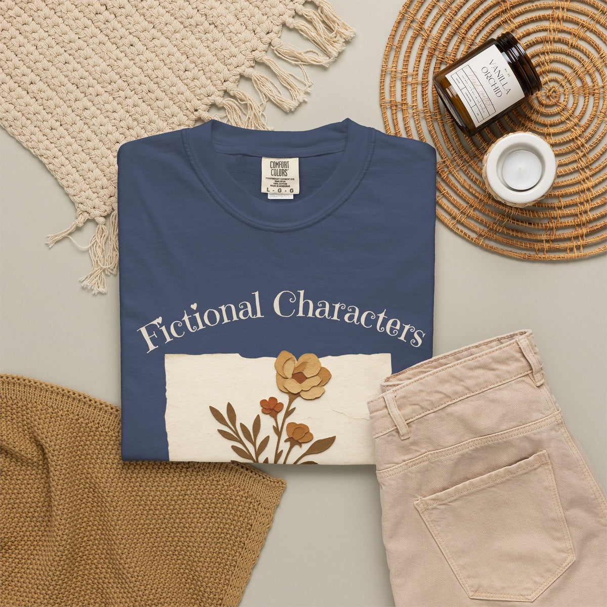 Fictional Characters Real Feelings - Book Lovers T-shirt