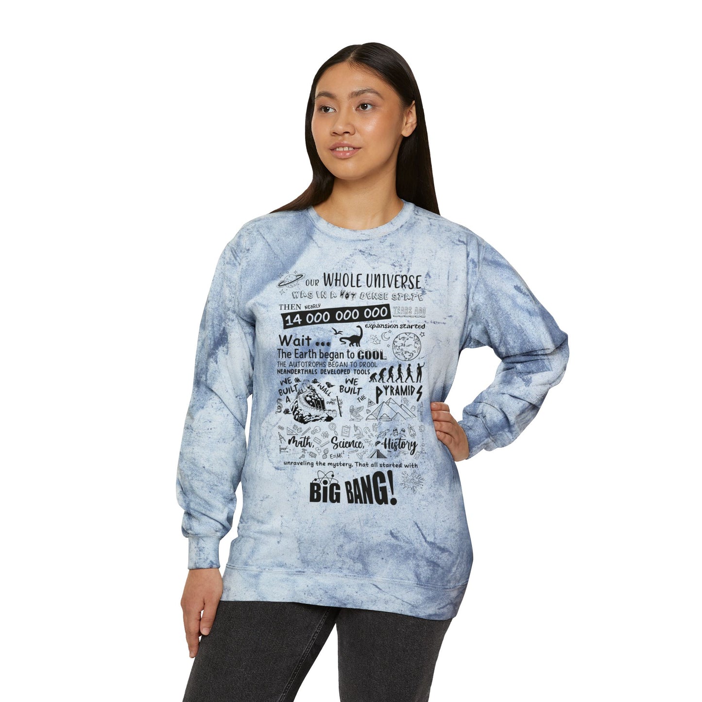 Big Bang Theory Theme Song Tie Dye Sweatshirt - Big Bang Theory