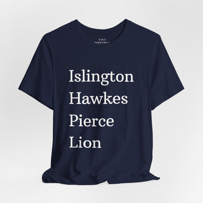 Islington Hawkes Pierce Lion (no &) Bella Canvas - Emma M Lion Shirt