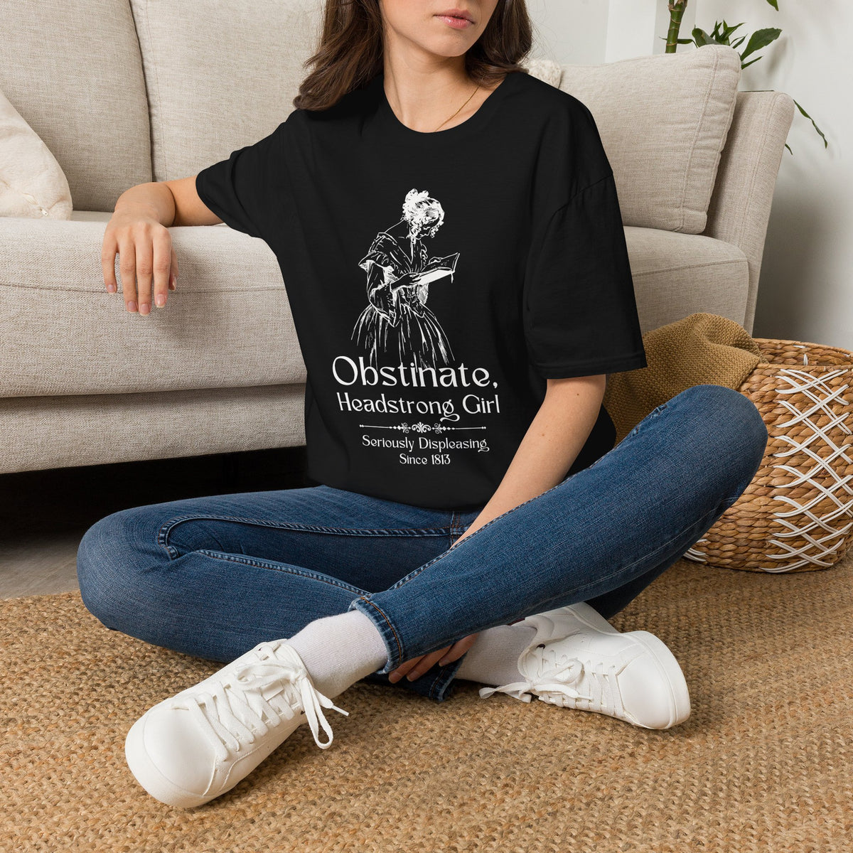 Obstinate Headstrong Girl - Jane Austen Quote Tee