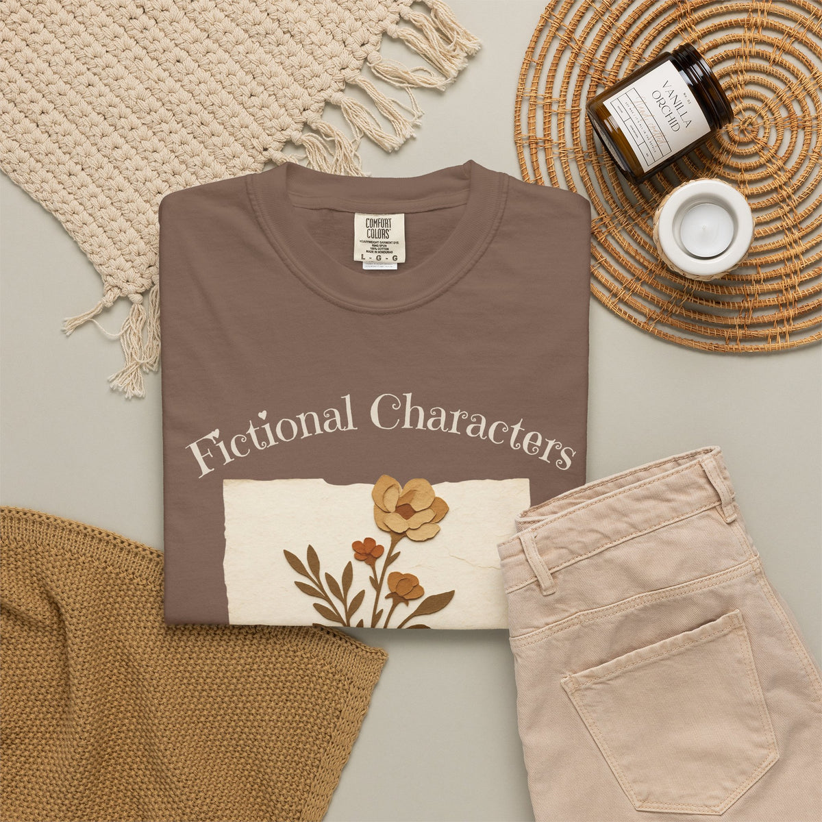 Fictional Characters Real Feelings - Book Lovers T-shirt