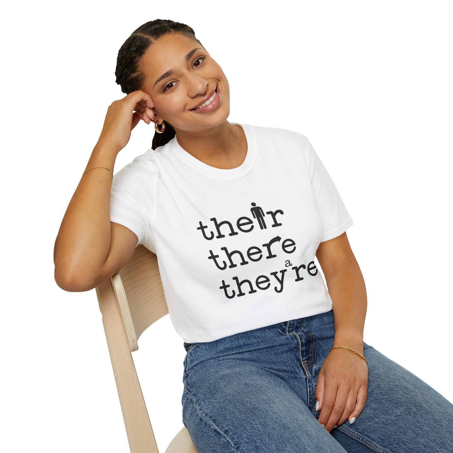 Their, There, They're Grammar - Nerd T-Shirt