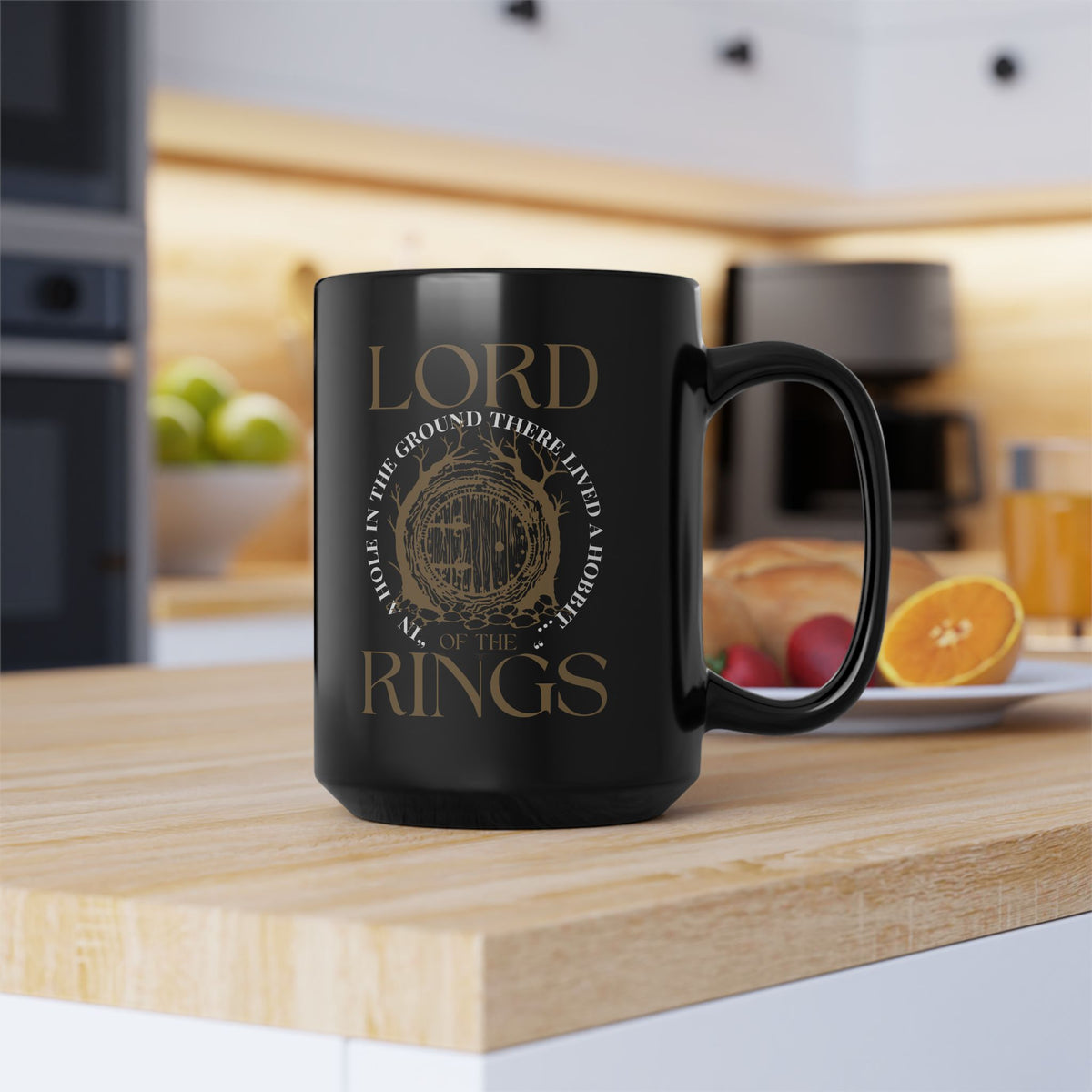 Lord of the Rings Black Coffee Mug