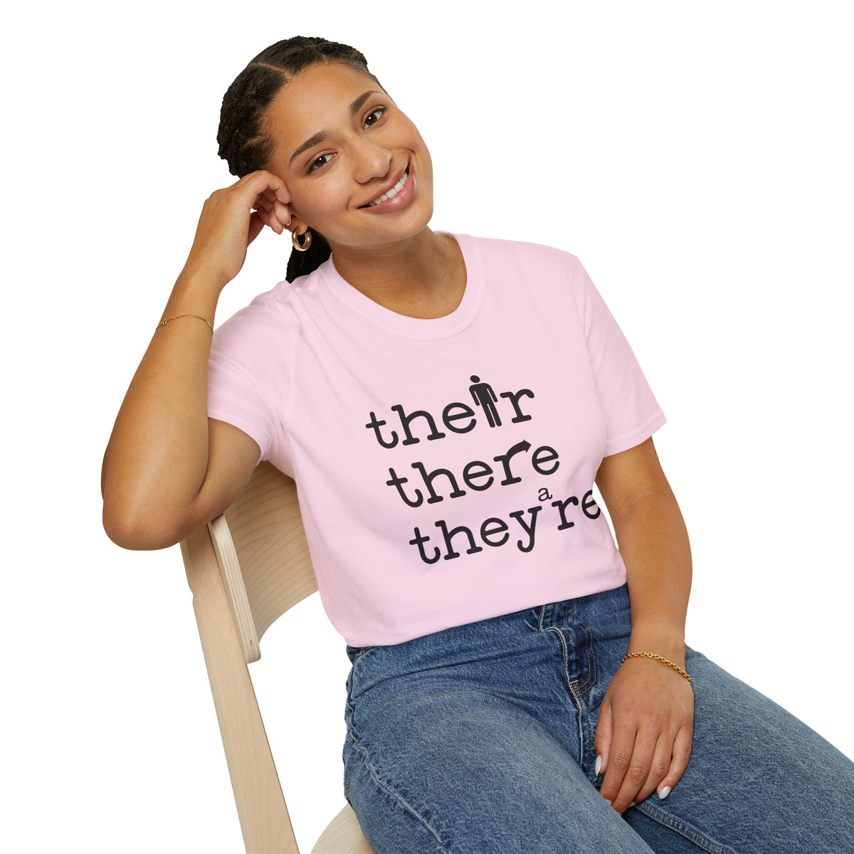Their, There, They're Softstyle T-Shirt - Nerd Stuff