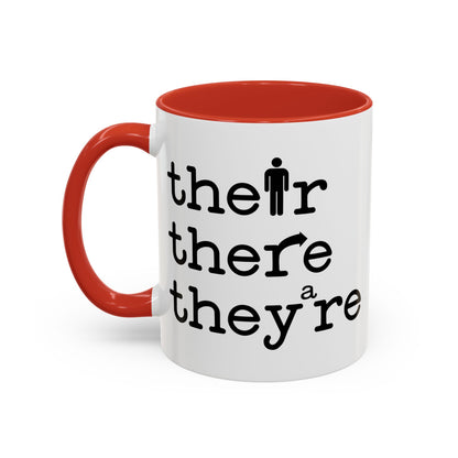 Their, There, They're Coffee Mug