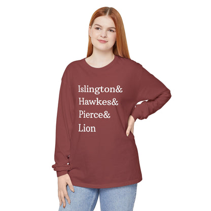 Emma M Lion Character Names - Long Sleeve T-Shirt