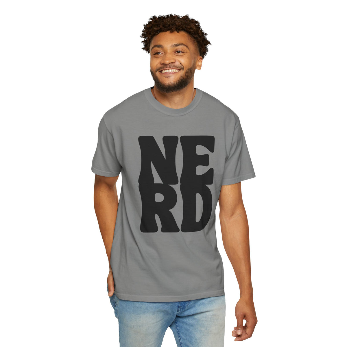 Block Letters Oversized Unisex - Nerd T-shirt