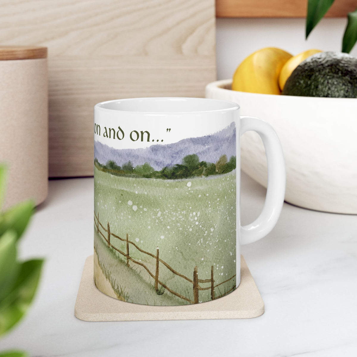 The Road Goes Ever On - Lord of the Rings Coffee Mug