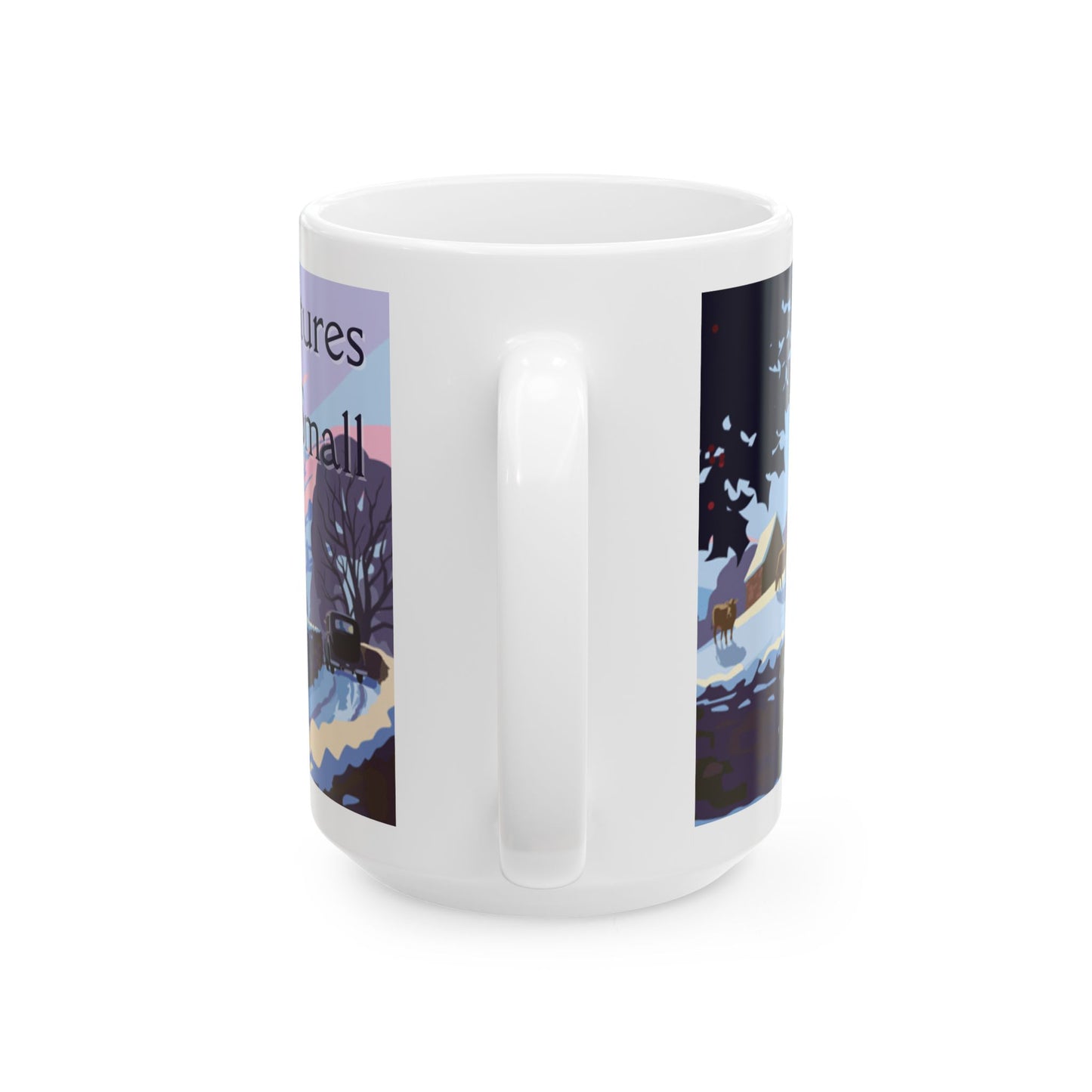 Winter Landscape - All Creatures Great and Small Coffee Mug