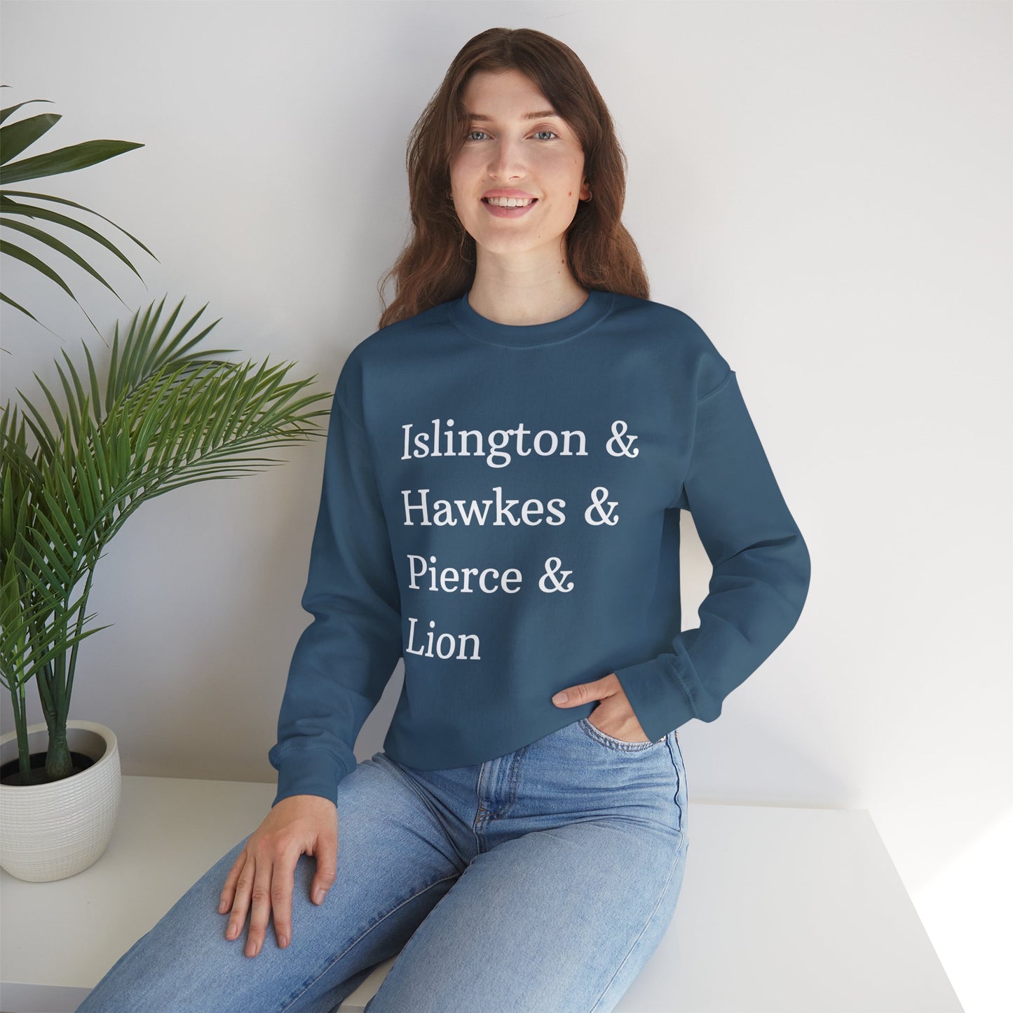 Emma M Lion Character Names Sweatshirt - Book Lovers