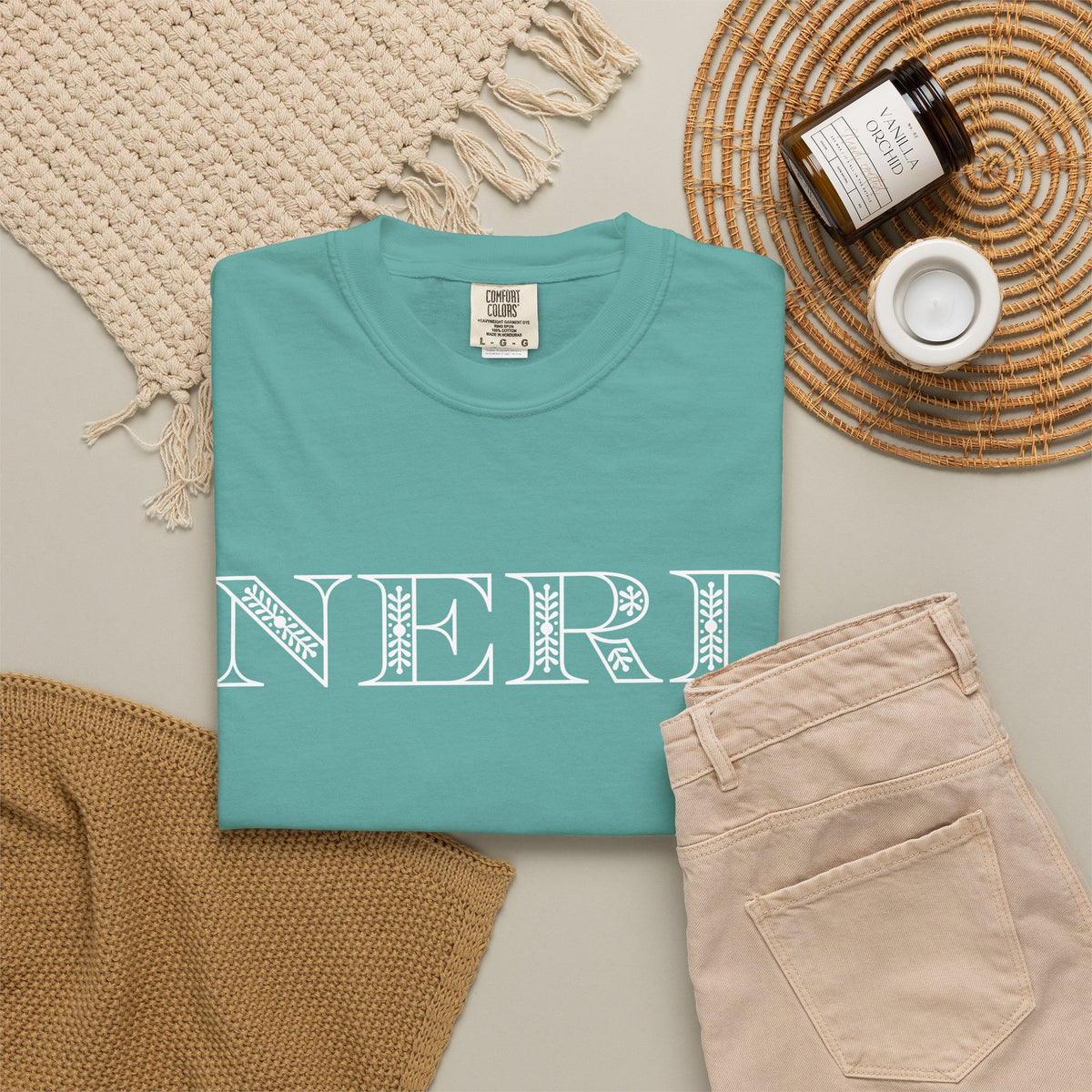 Floral Oversized Nerd T-shirt