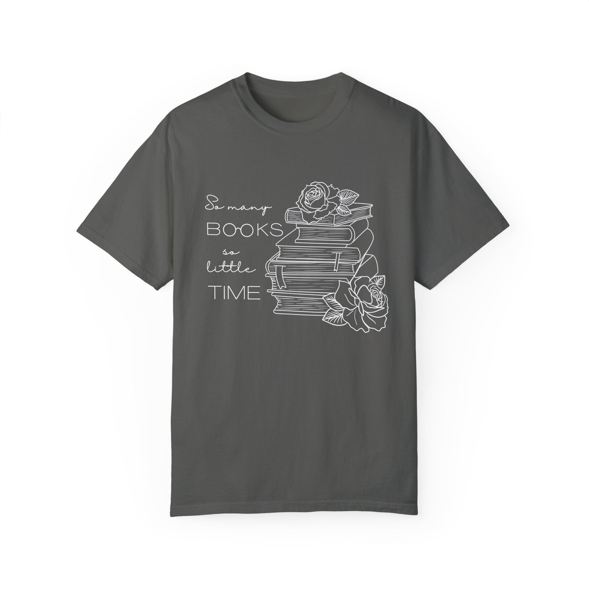 Women's Book Lover T-Shirt - Cute Reading Graphic Tee, Short Sleeve Casual Top, Green, X-Large