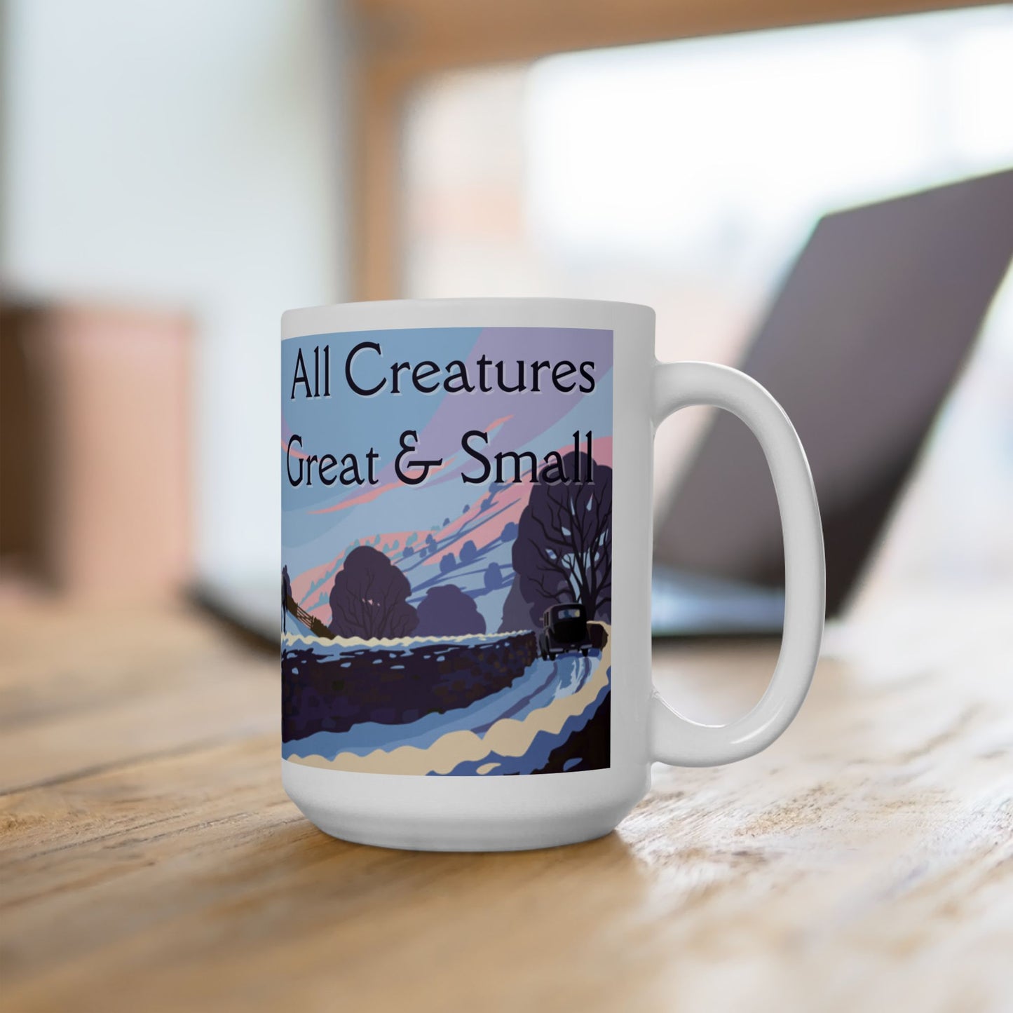 Winter Landscape - All Creatures Great and Small Coffee Mug