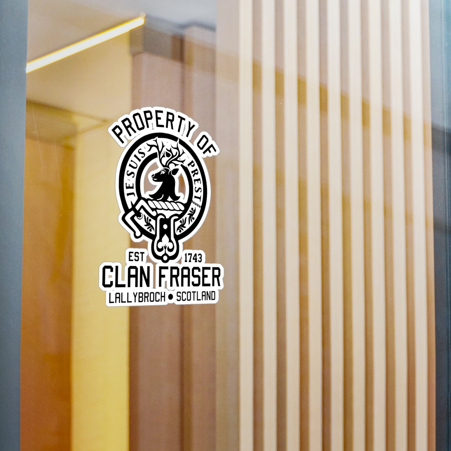 Property of Clan Fraser Vinyl Sticker - Outlander
