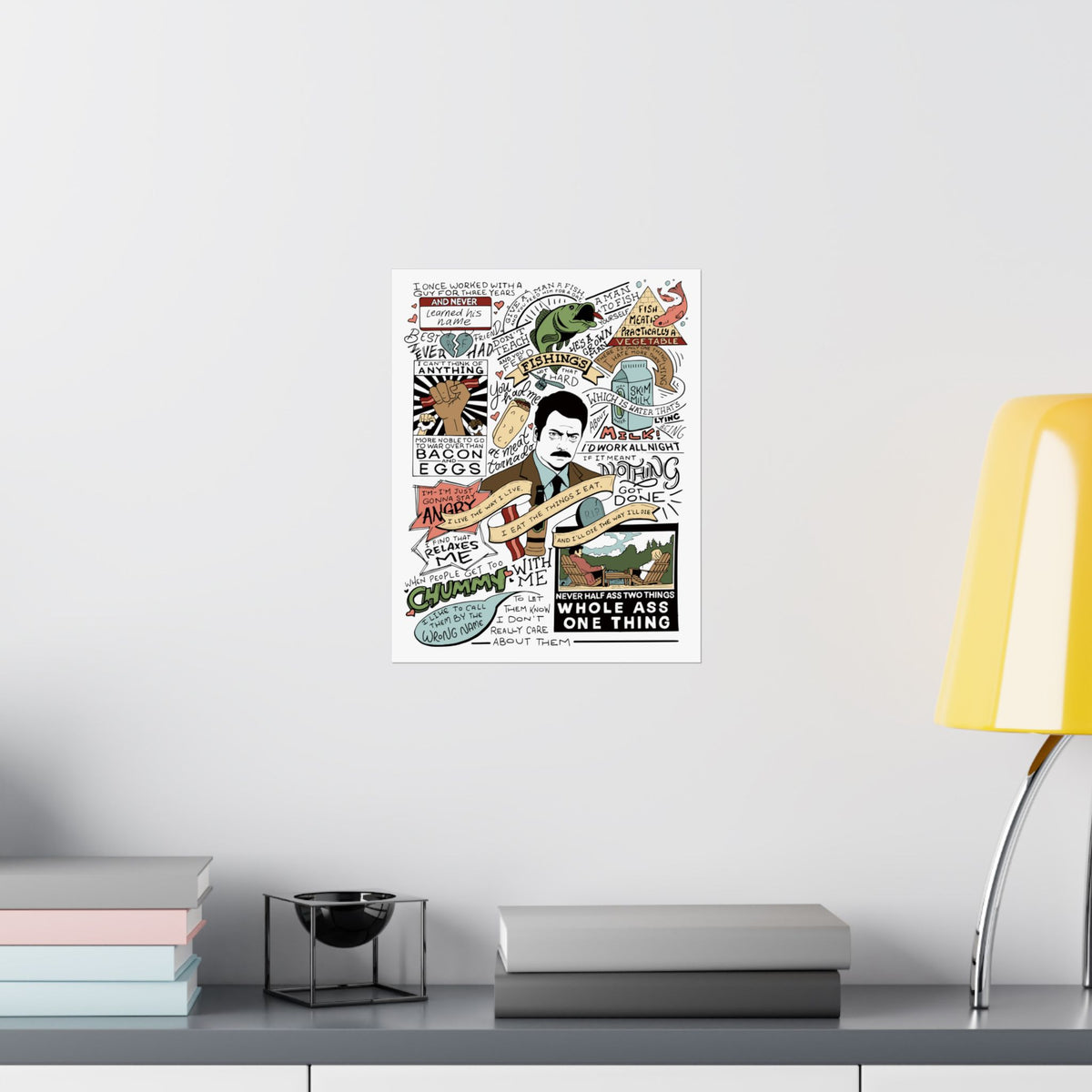 Ron Swanson Quotes - Parks & Rec Poster