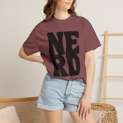 Block Letters Oversized Unisex - Nerd T-shirt