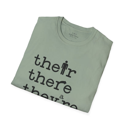 Their, There, They're Grammar - Nerd T-Shirt