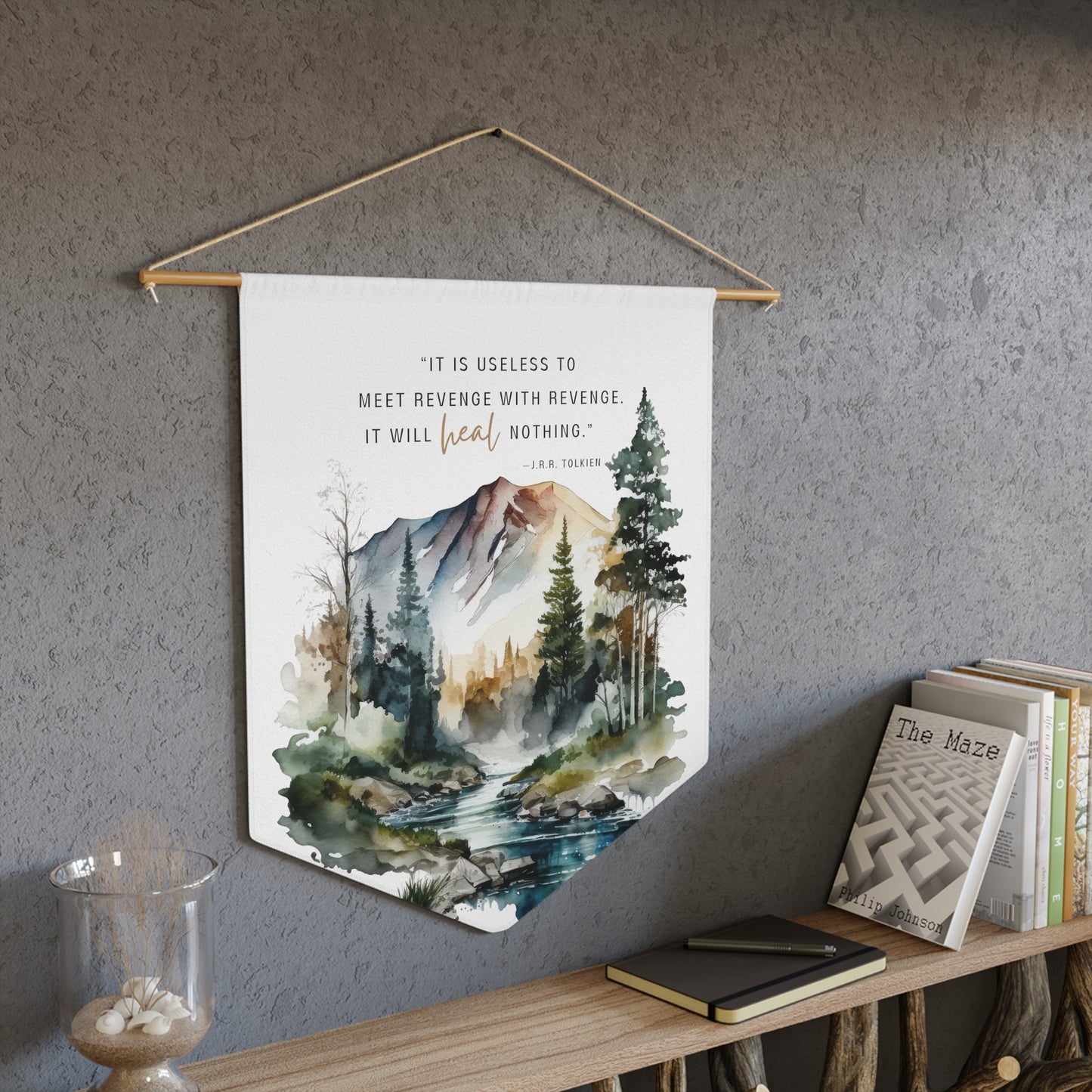 Tolkien Quote Pennant - Lord of the Rings Wall Art