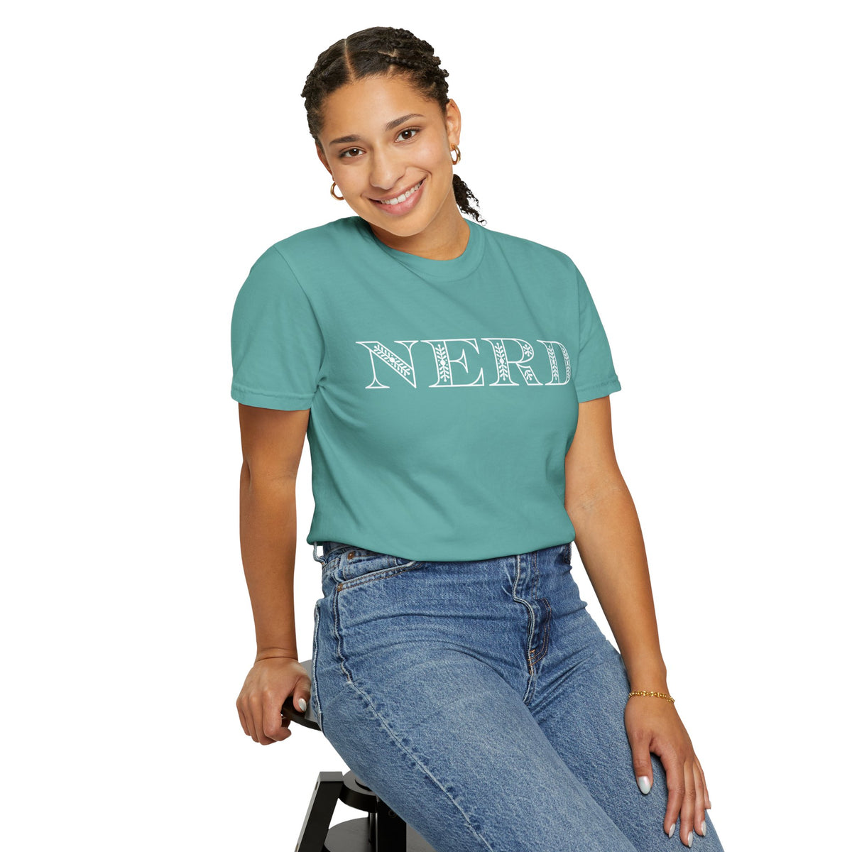 Floral Oversized Nerd T-shirt