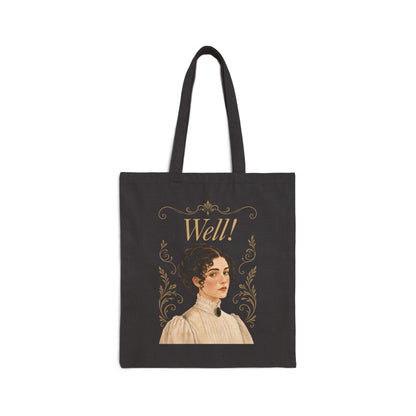 Well! - Emma M Lion Canvas Tote Bag