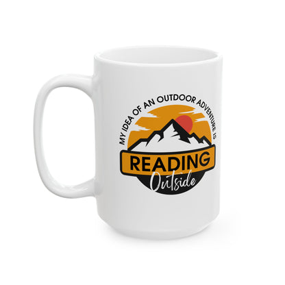 Reading Outside - Book Lovers Coffee Mug