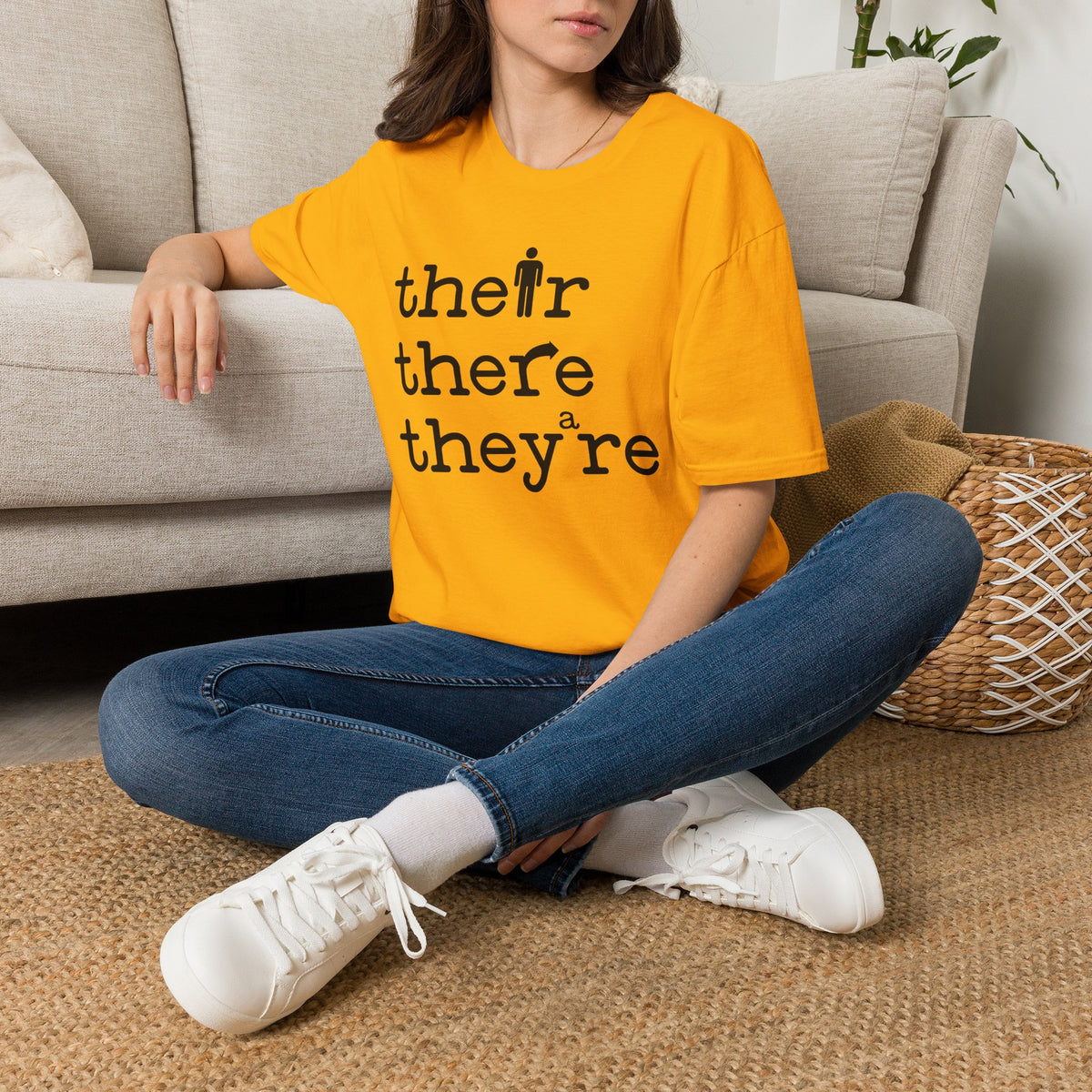 Their, There, They're Softstyle T-Shirt - Nerd Stuff