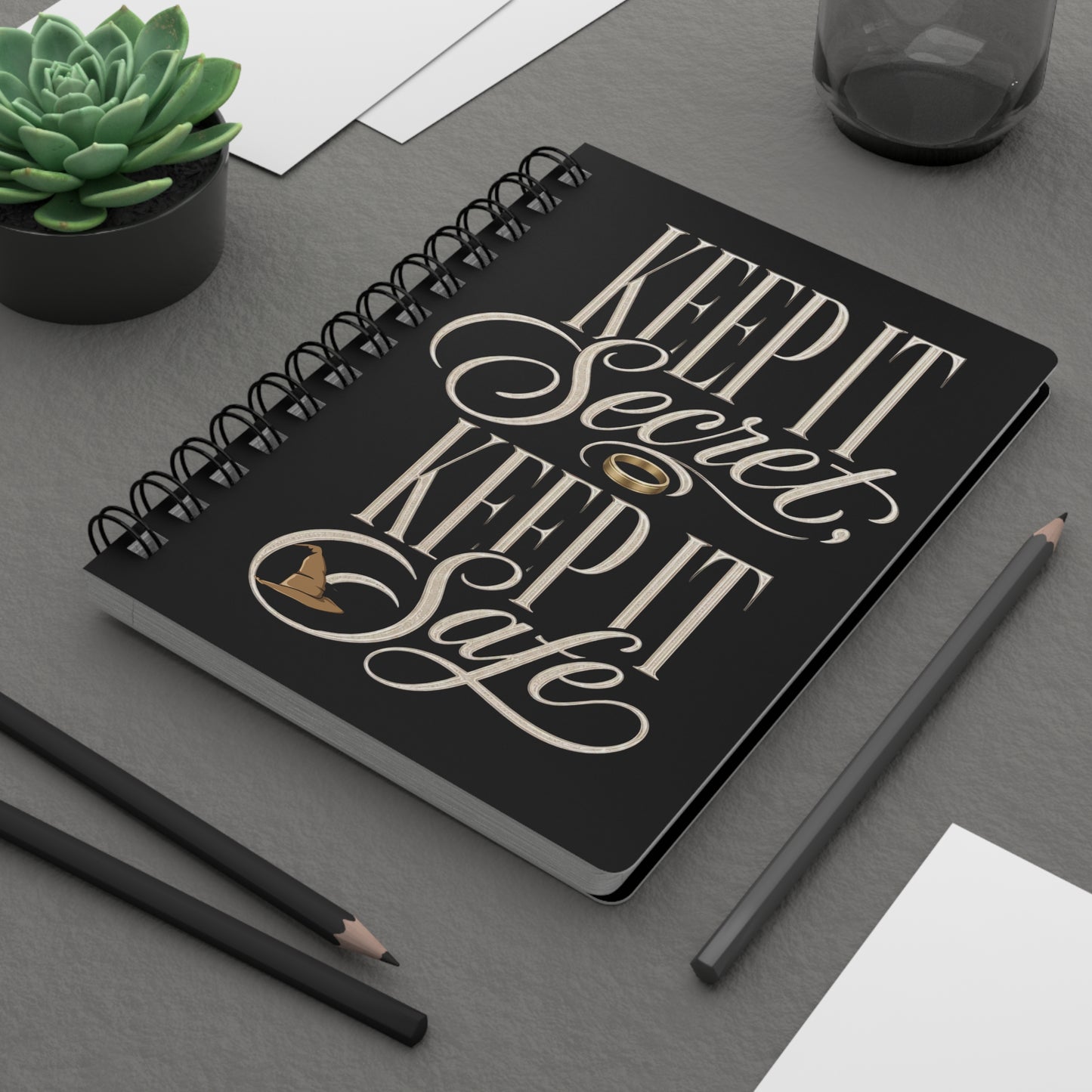 Keep It Secret, Keep It Safe — Lord of the Rings Spiral Notebook