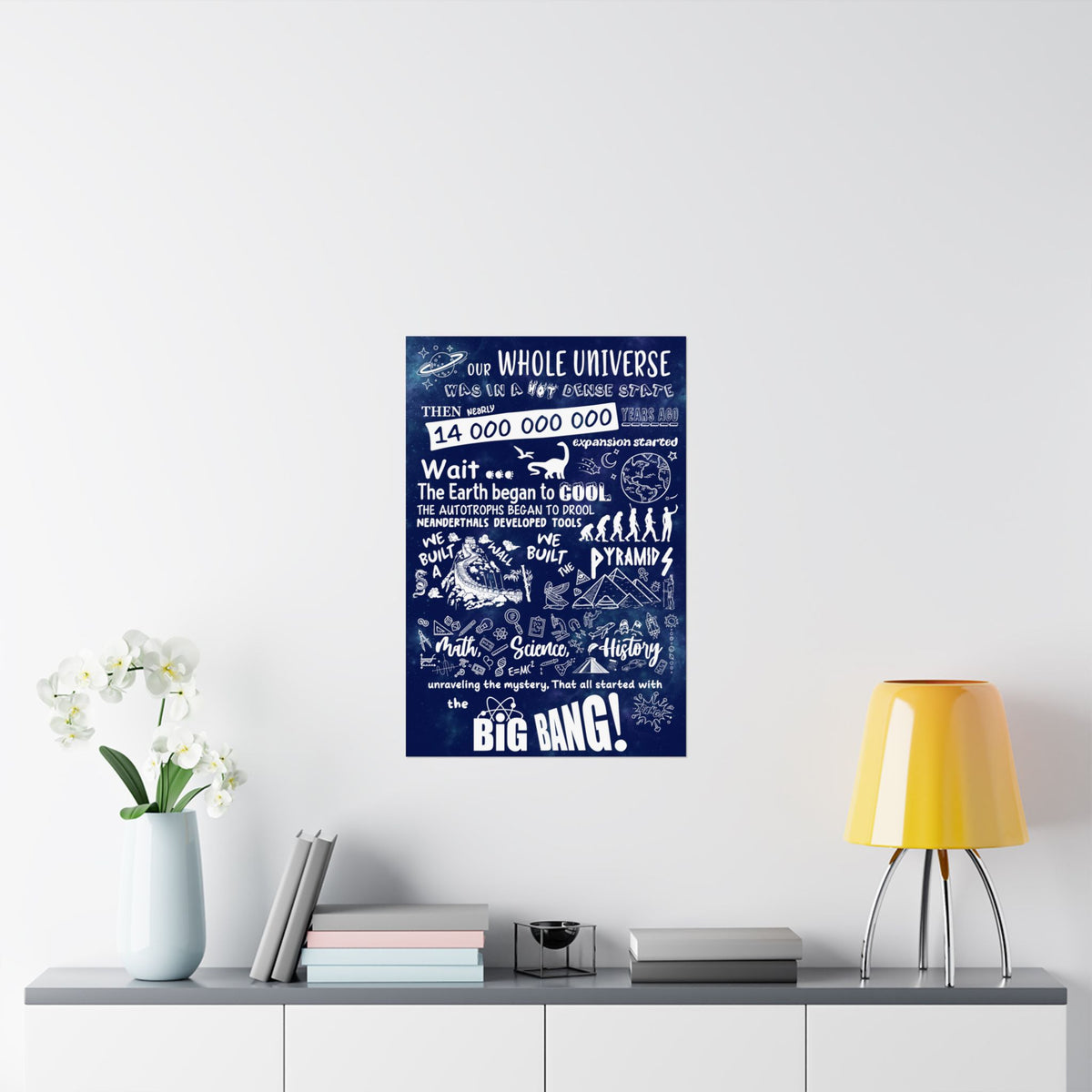 Big Bang Theory Theme Song Blue Sky Poster