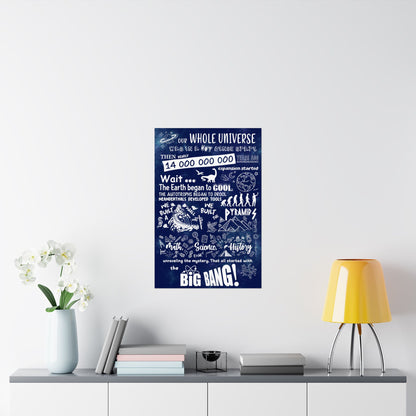 Big Bang Theory Theme Song Blue Sky Poster