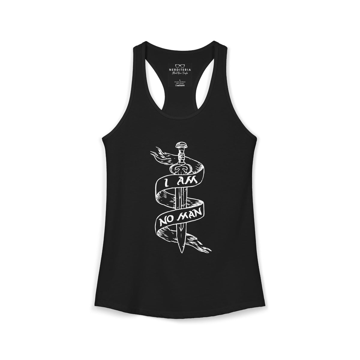 I Am No Man Women's Racerback Tank Top - Lord of the Rings