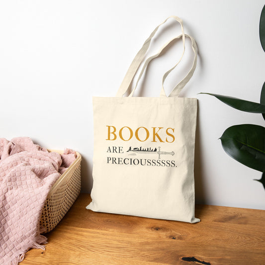 Books Are Preciousssss Canvas Tote Bag