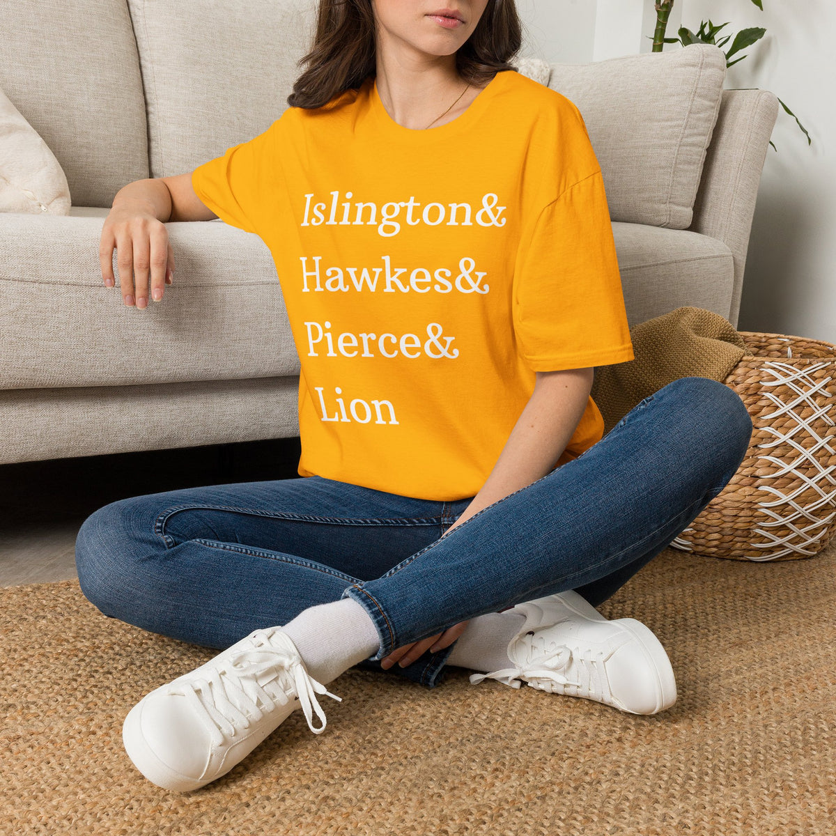 Emma M. Lion Character Names - Book Lovers Softstyle T-Shirt