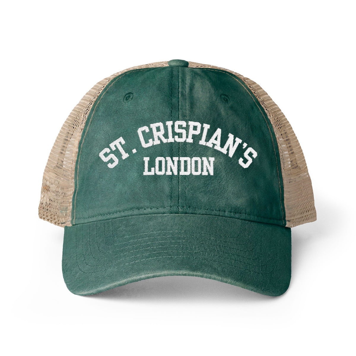St. Crispian's Women's Washed Mesh-Back Cap - Emma M Lion Hat