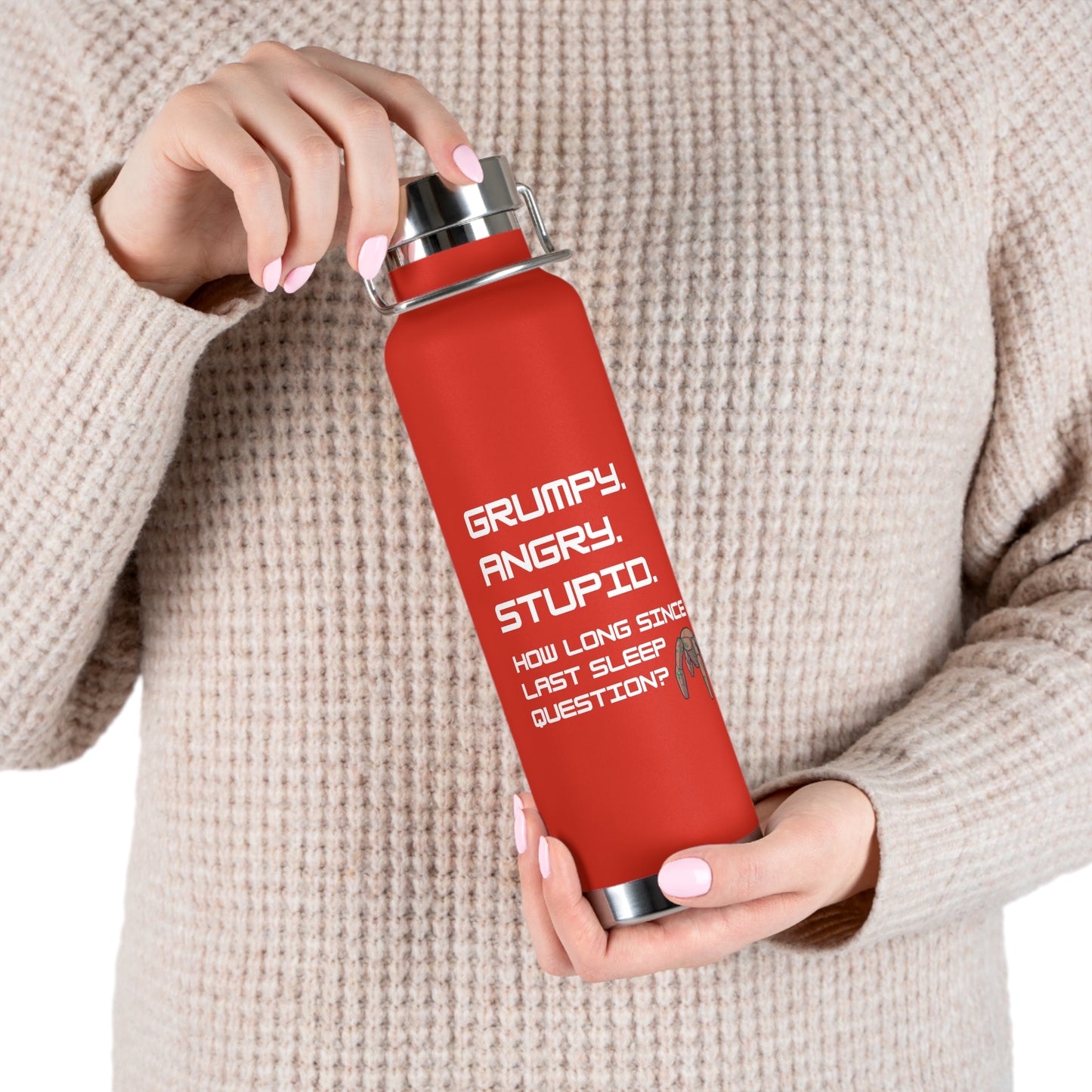Grumpy Angry Stupid - Project Hail Mary Copper Vacuum Insulated Bottle