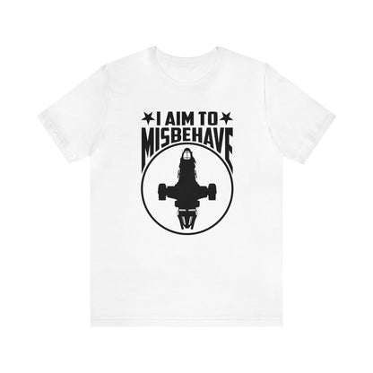 i aim to misbehave tshirt