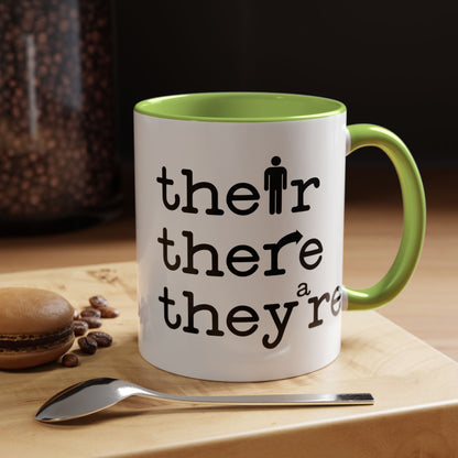 Their, There, They're Coffee Mug