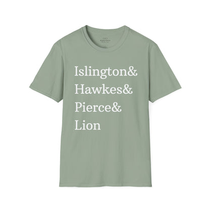 Emma M. Lion Character Names - Book Lovers Softstyle T-Shirt