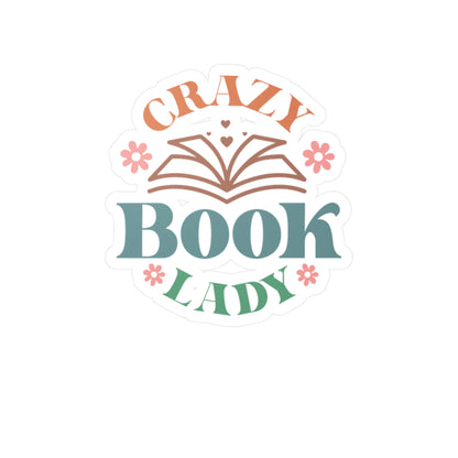 Crazy Book Lady Sticker