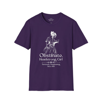 Obstinate Headstrong Girl - Jane Austen Quote Tee