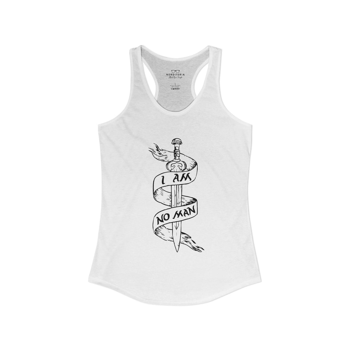 I Am No Man Women's Racerback Tank Top - Lord of the Rings