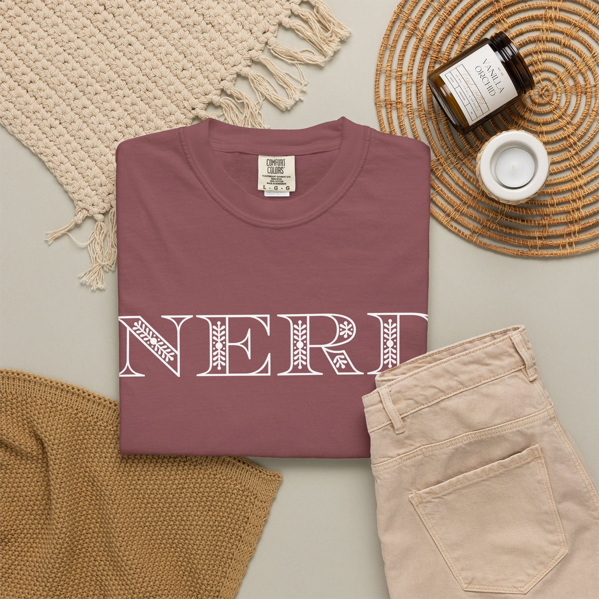 Floral Oversized Nerd T-shirt
